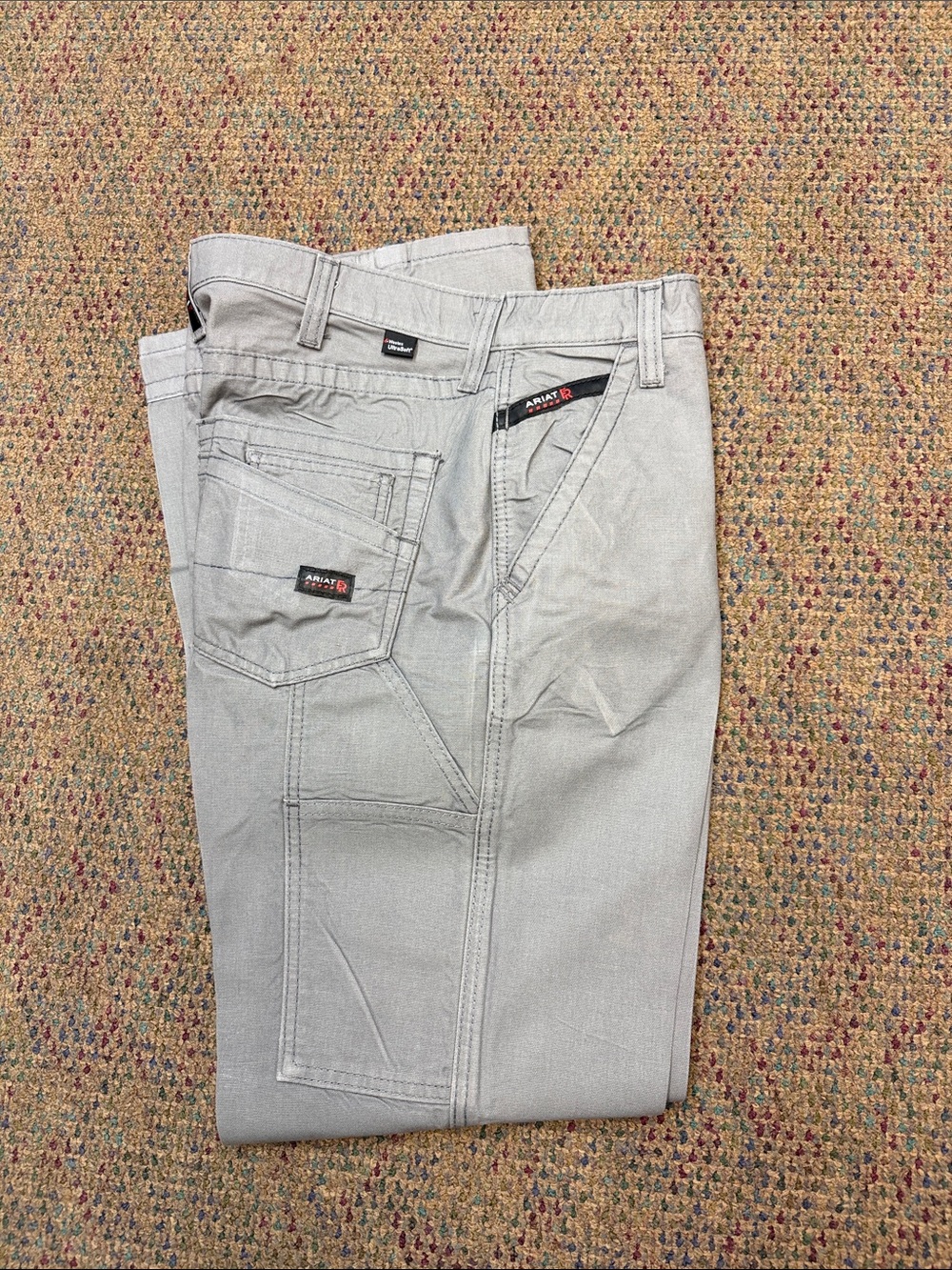 Ariat Men's Light Gray Relaxed Work Jeans
